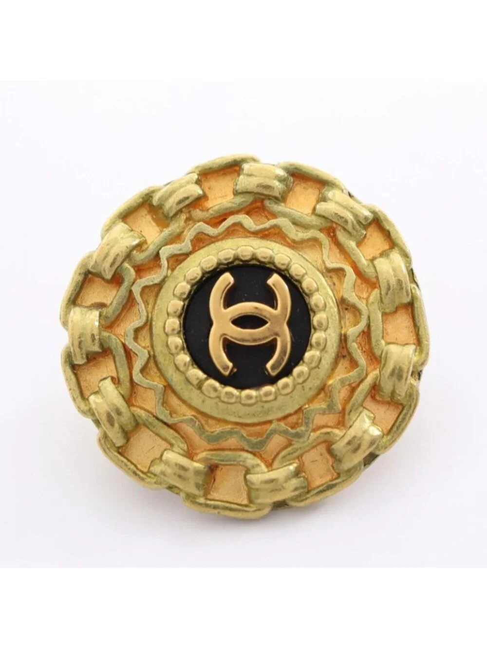 Chanel Earrings CC Logo Chain